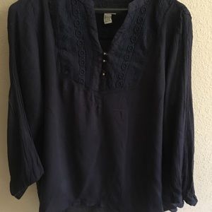 Navy blouse
